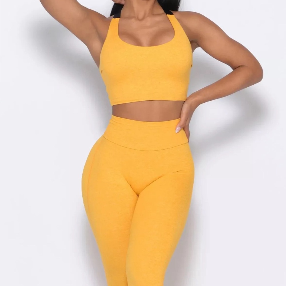 BOMBSHELL SPORTSWEAR SUNKISSED WORKOUT SET ELEVATED TANK BOOST LEGGING XS / S